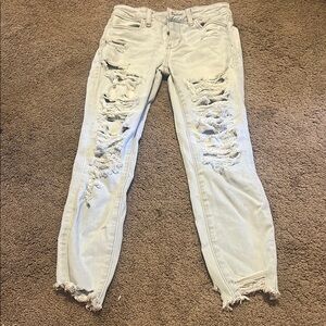 Distressed Light Blue Women's Jeans